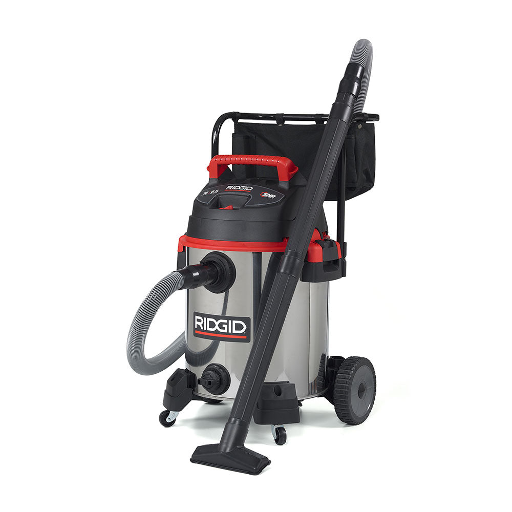 RIDGID 50353 1610RV 16 Gal Red Stainless Steel Wet/Dry Vac - 8