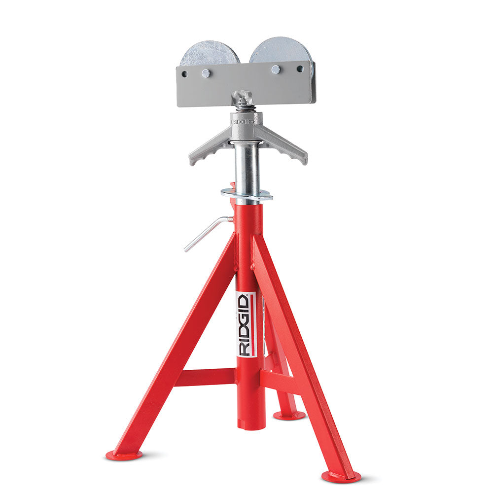 Ridgid 56667 RJ-98 Roller Head Low Pipe Stand, 23"-41" Height Adjustment